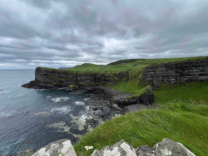 Coast near Dunluce Castle in Northern Ireland