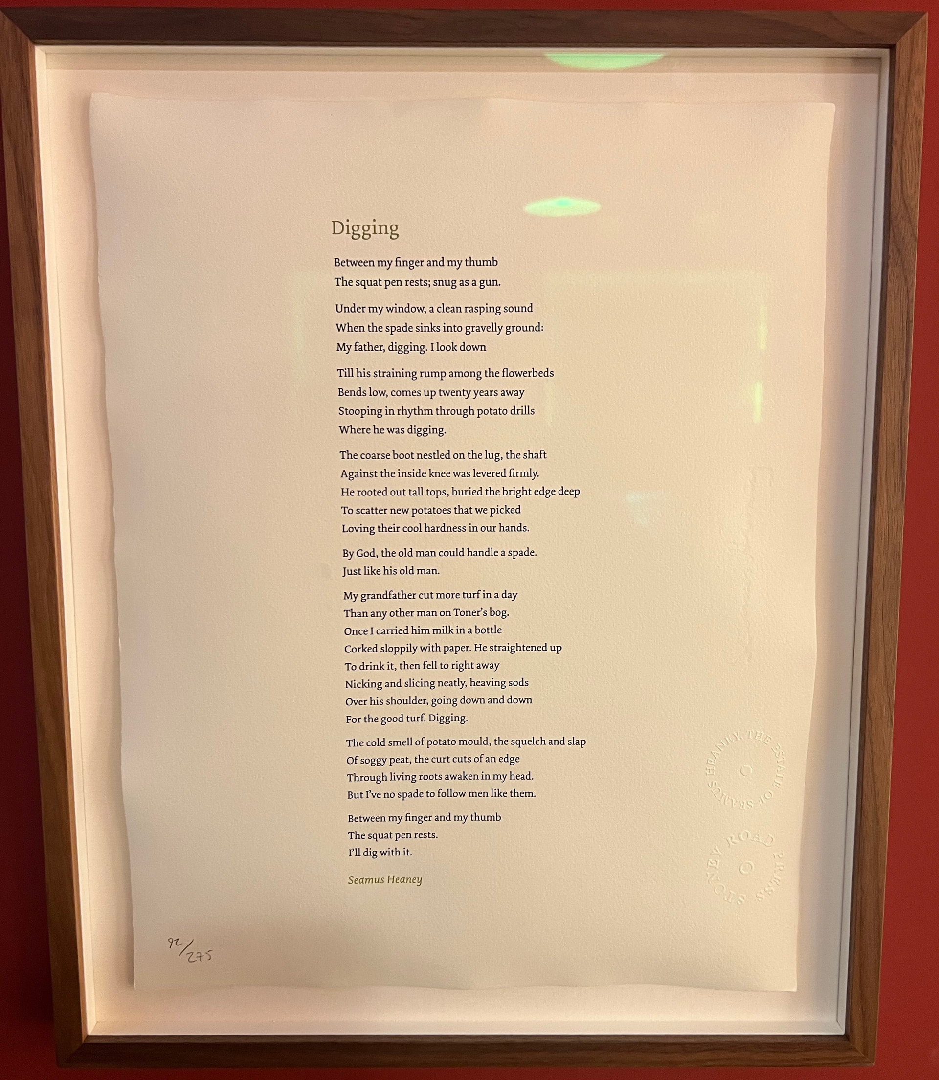 "Digging" by Seamus Heaney